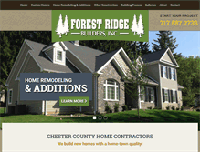 Tablet Screenshot of forestridgebuilder.com